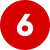 آیکون عدد 6 قرمز
