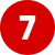 آیکون عدد 7 رنگ قرمز