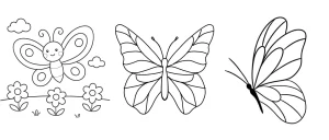 طرح پروانه روی مس